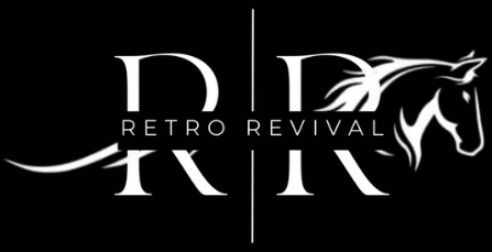 Retro Revival Brand Logo with Stylized R and Horse