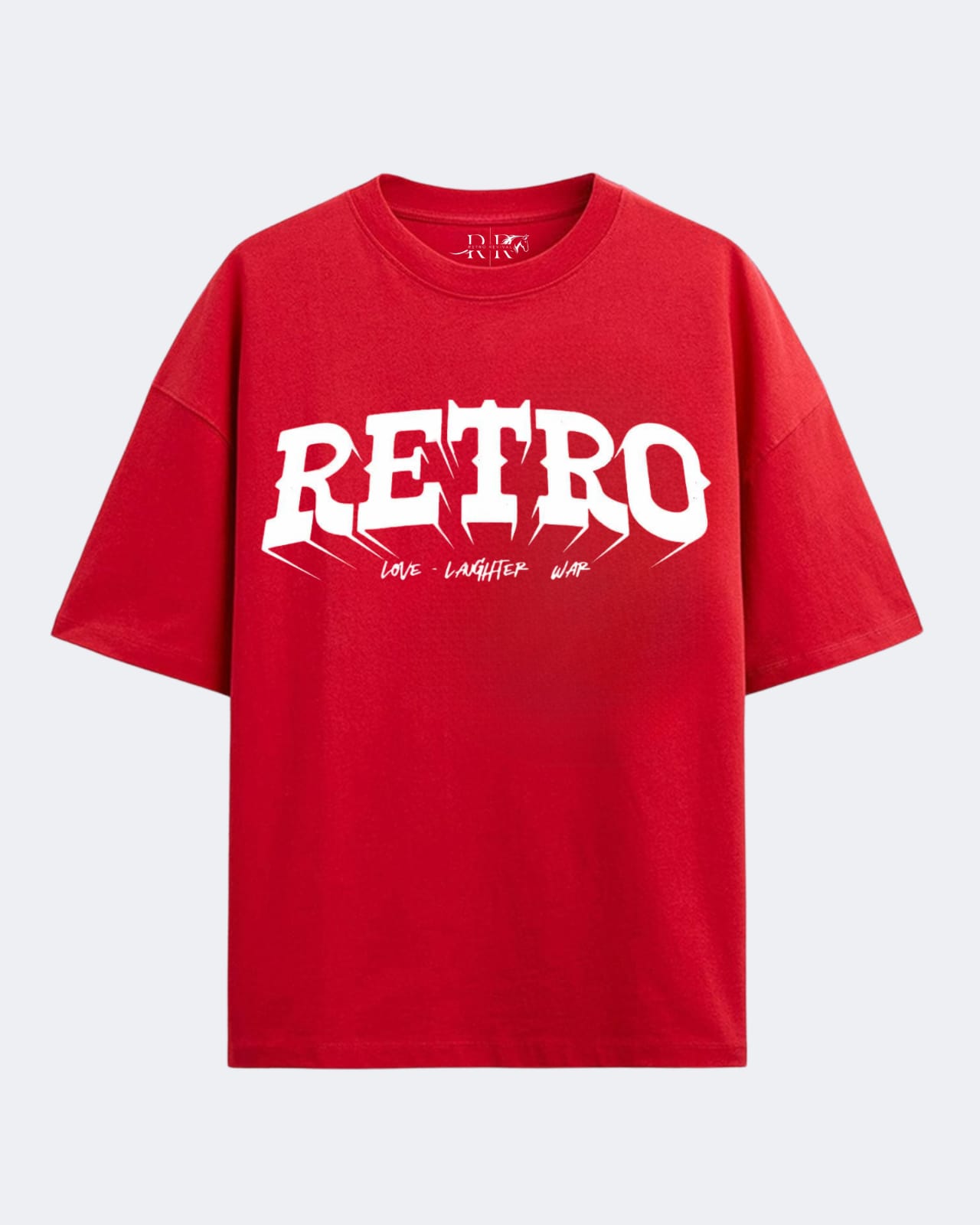 Retro Printed Oversized T-Shirt Front